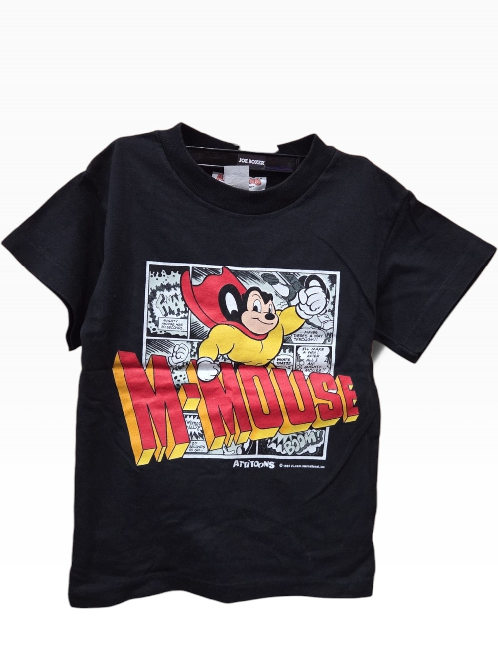 Vintage 1990s Single Stitch Kids Mighty Mouse T Shirt Sz 5/6 Great Condition
